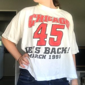 VTG Jordan 1995 He’s Back Chicago Bulls T-Shirt